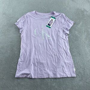Calvin Klein Jeans Womens Logo T-Shirt XL Purple Cotton/Modal Blend NWT 1844